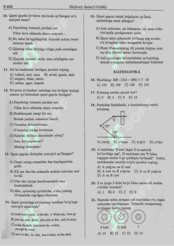 Matematika-ingliz tili DTM 4