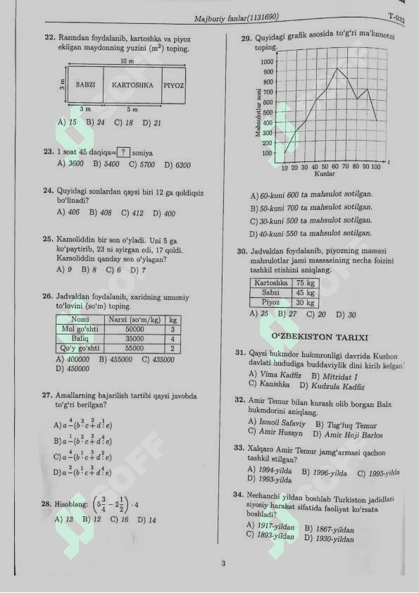 Matematika-Ona tili va adabiyoti 5