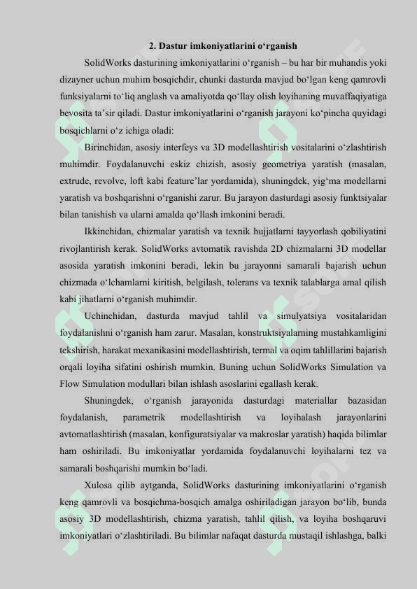 8. SOLIDWORKS DASTURI. DASTUR IMKONIYATLARINI O‘RGANISH.docx 4