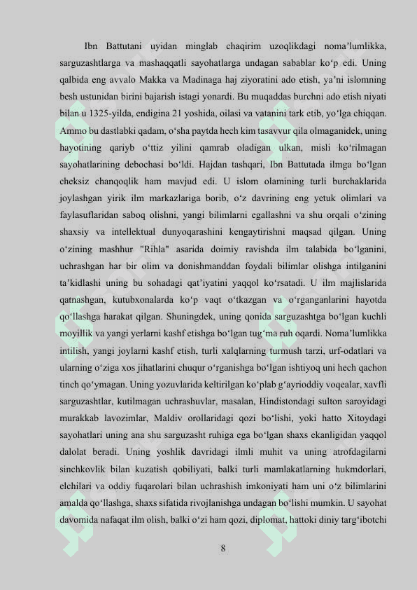 Ibn battuta sayohati 6