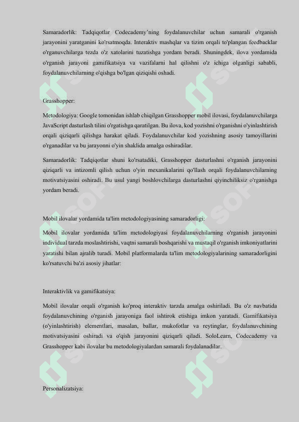 Dasturlash tillarini o'rgatuvchi mobil ilovasini ishlab chiqish 6
