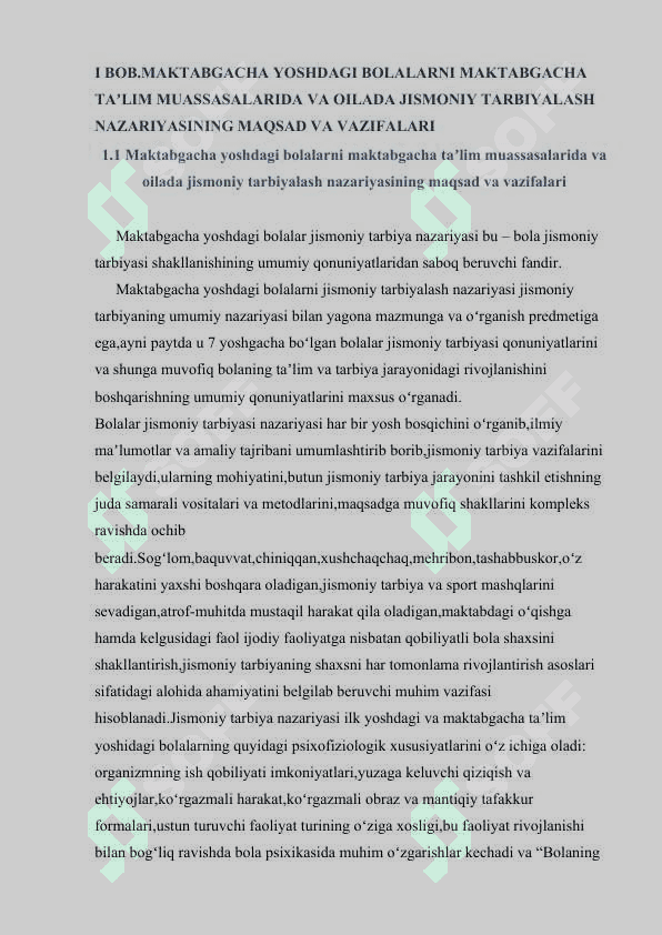 Maktabgacha ta`lim tashkilotlarida jismoniy tarbiya berishning o`ziga xosliklari 4