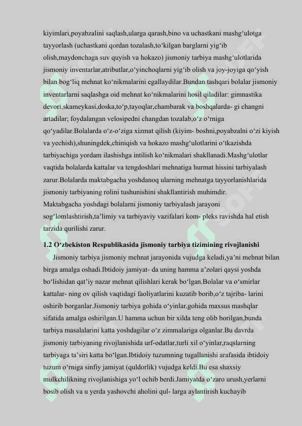 Maktabgacha ta`lim tashkilotlarida jismoniy tarbiya berishning o`ziga xosliklari 7