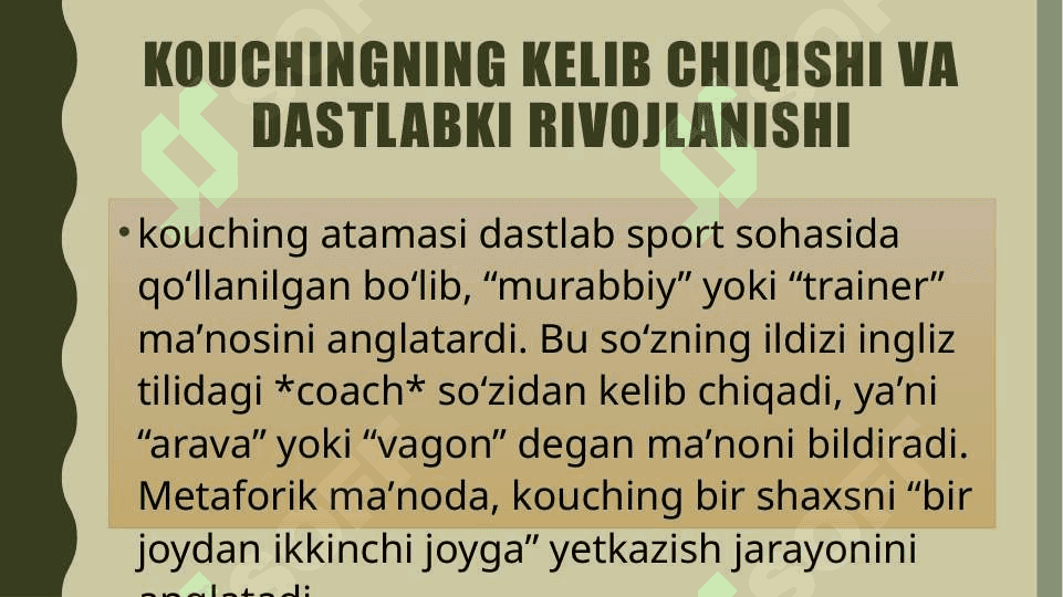 kouching mijoz bilan ishlashning yangi formati sifatida rivojlanish tarixi 4