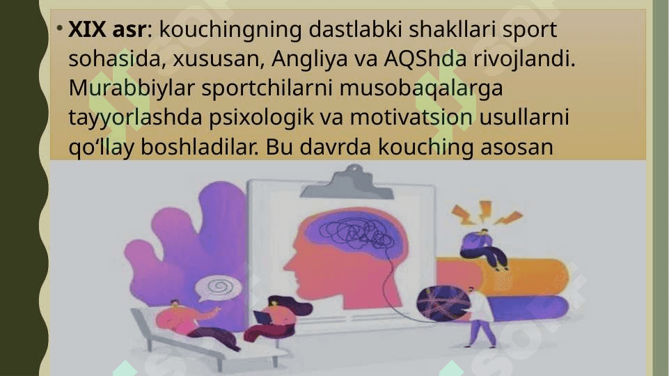 kouching mijoz bilan ishlashning yangi formati sifatida rivojlanish tarixi 5
