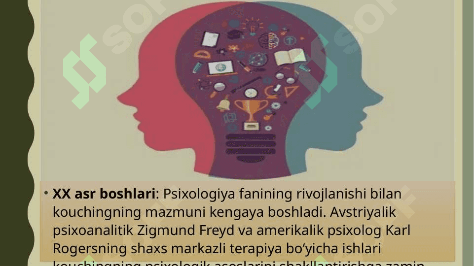 kouching mijoz bilan ishlashning yangi formati sifatida rivojlanish tarixi 6