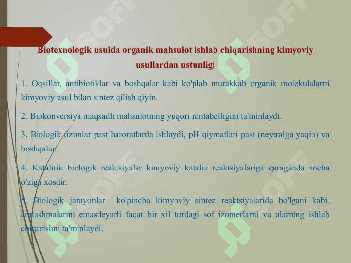 Biotexnologik ob’ektlarni tanlash 6