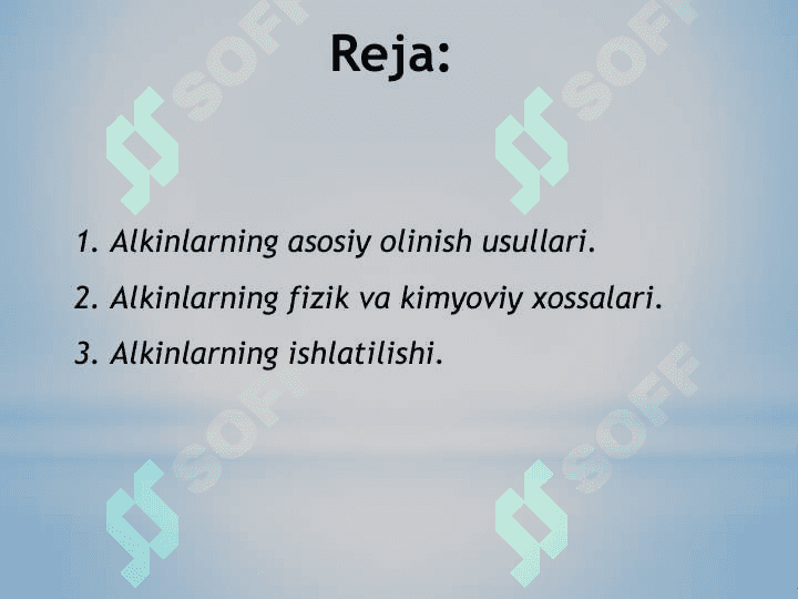 Alkinlarning olinish usullari 2
