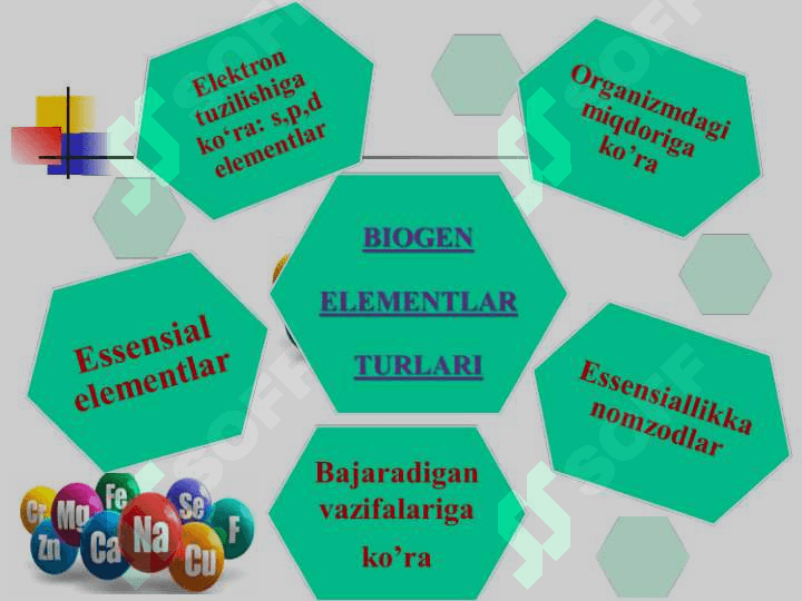 BIOGEN ELEMENTLAR KIMYOSI. 5