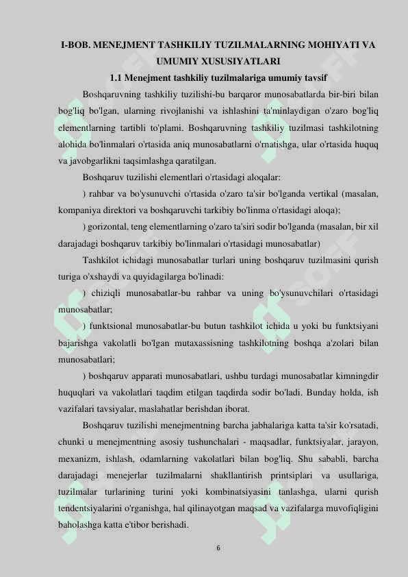 Menejmentning tashkiliy tuzilishi2.pdf kurs ishi 6