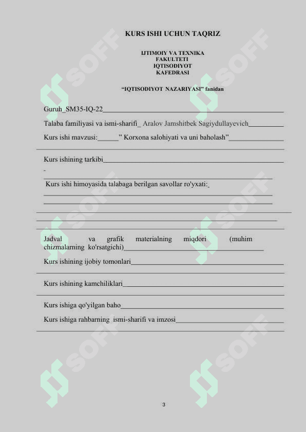 Korxona salohiyati va uni baholash.docx kurs ishi 3