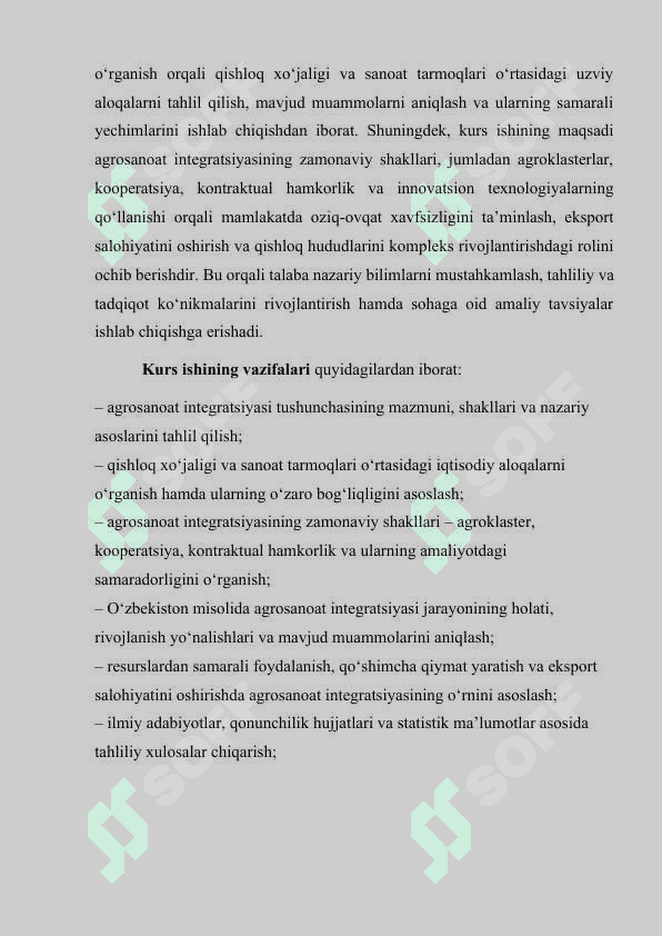 AGROSANOAT INTEGRATSIYASI 4