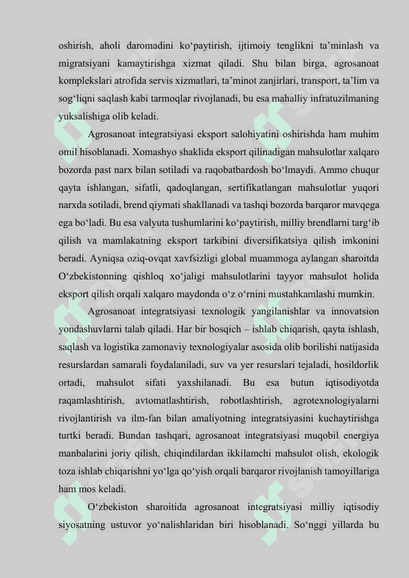 AGROSANOAT INTEGRATSIYASI 6