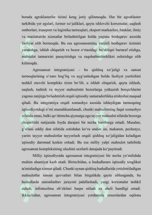AGROSANOAT INTEGRATSIYASI 7
