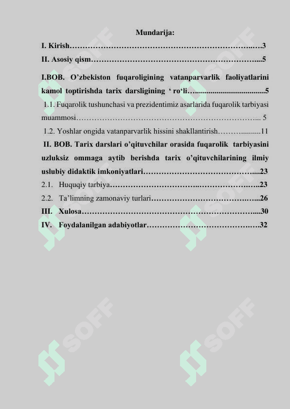 TARIX DARSLARIDA FUQAROLIK TARBIYASI MUAMMOLARI 2