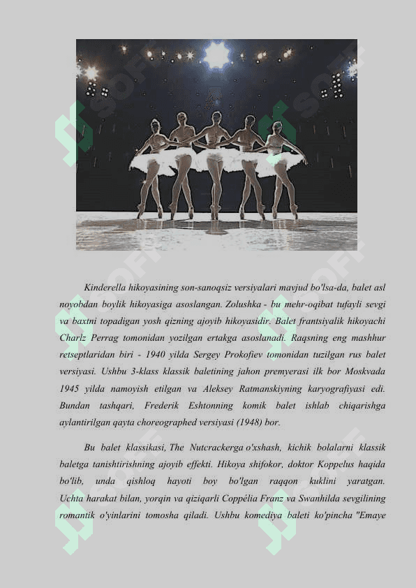 Rus klassik baleti kurs ishi 5