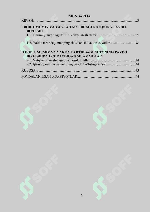 Umumiy va yakka tartibdagi nutqning paydo bo'lishidagi muammolar.docx 2