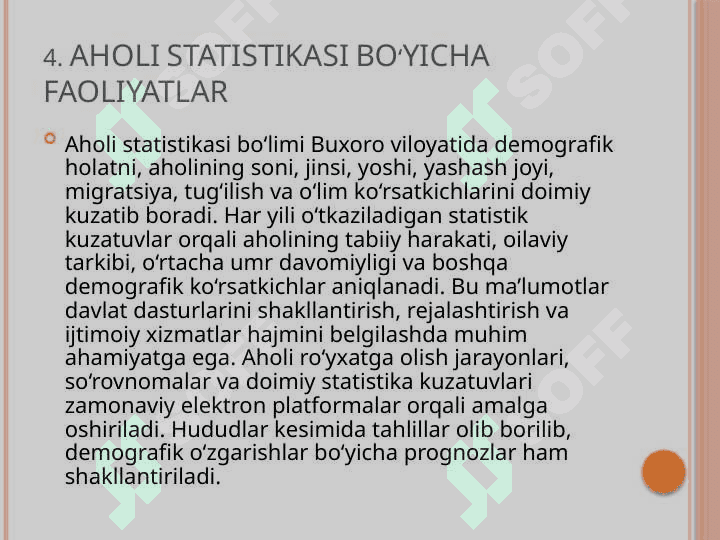 BUXORO VILOYATI STATISTIKA BOSHQARMASI HAQIDA  HISOBOT.pptx 8