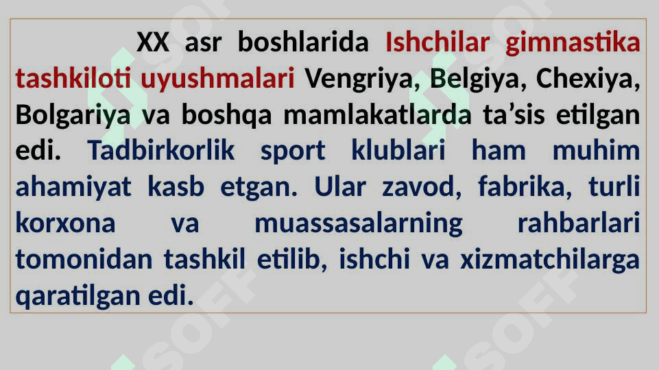 Eng yangi davrda jismoniy tarbiya va olimpiya harakati (XX asr boshlari - hozirgi davrgacha) 3