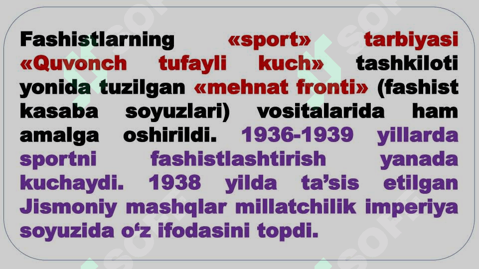 Eng yangi davrda jismoniy tarbiya va olimpiya harakati (XX asr boshlari - hozirgi davrgacha) 7