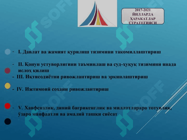 Yangi O‘zbekistonda Prezident Sh.M.Mirziyoyev rahbarligi va tashabbusi ostida amalga oshirilayotgan islohotlar 3