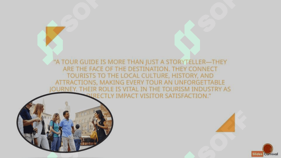 Tour guides task during a tour 2