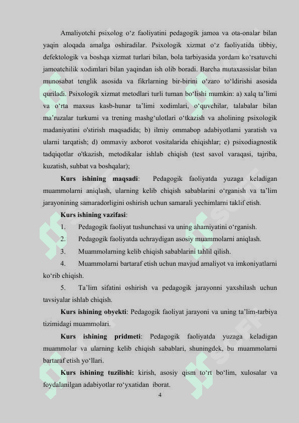 PEDAGOGIK FAOLIYATDA KELIB CHIQQADIGAN MUAMMOLAR VA KELIB CHIQISH SABABLARI 3
