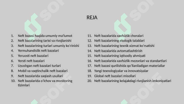 Neft bazalari turlari haqida 2