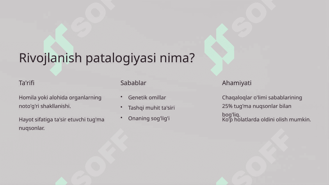 Ona qornida rivojlanish patalogiyasi 4