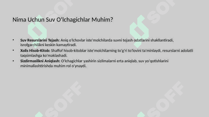 Suv oʻlchagich asboblari 5