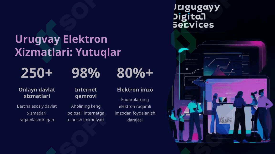Urugvay davlatining elektron xizmati. O'zbekiston Respublikasi elektron hukamatining bir-biriga o'xshash tamoillari va kamchiliklari 4