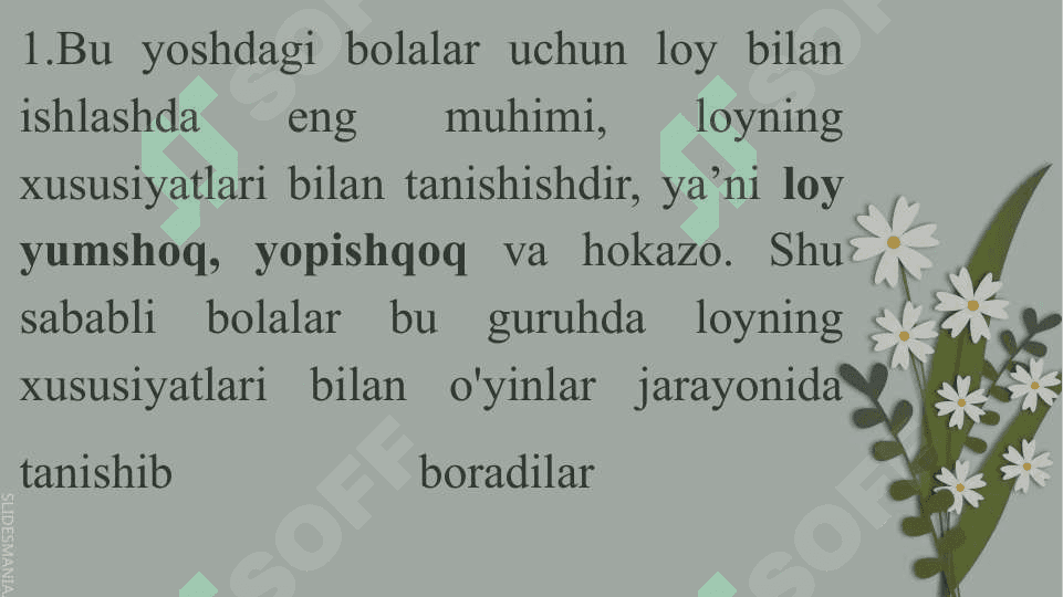 Maktabgacha ta’lim tashkilotlarida loy mashg‘ulotlari 5