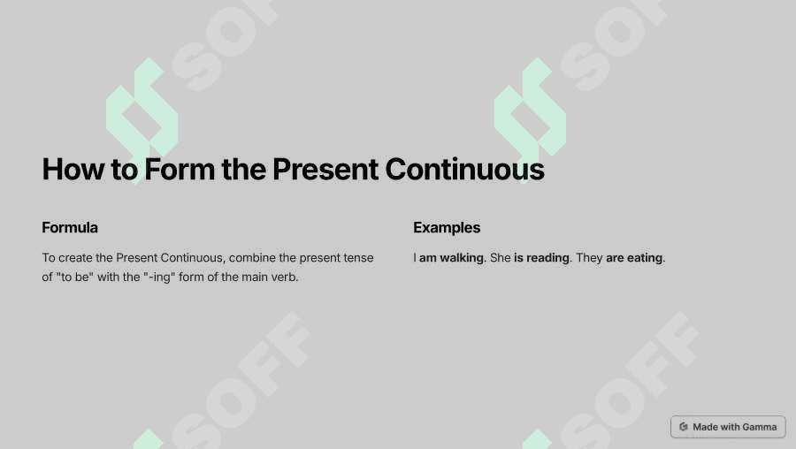 Mastering the Present Continuous 2