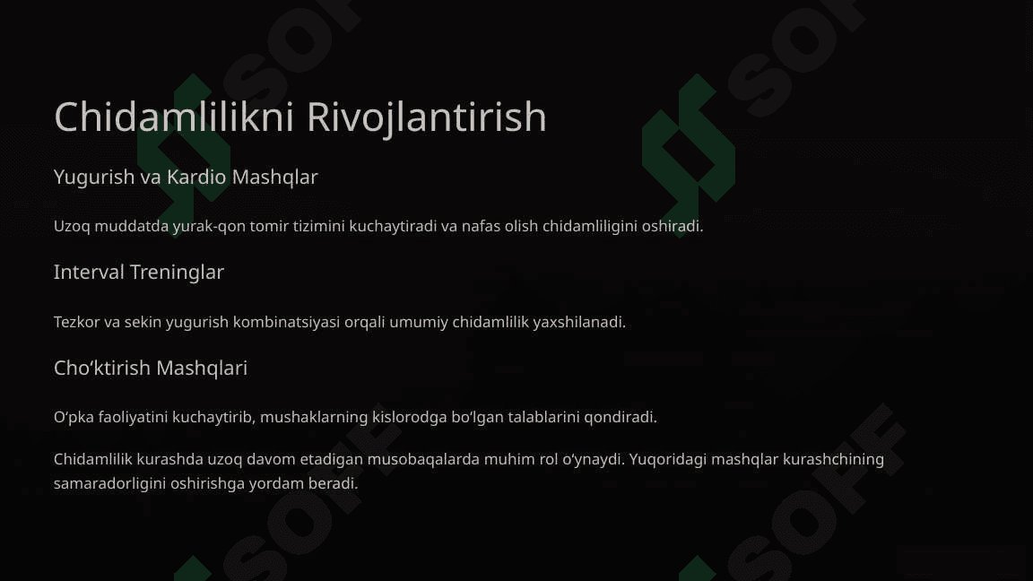Kurash Turlarida Umumiy Jismoniy Tayyorgarlik 6