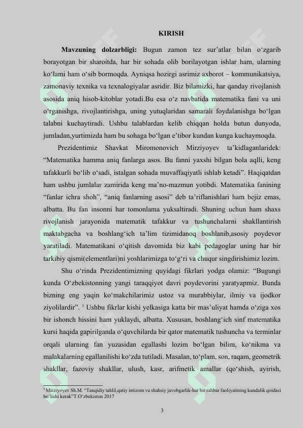 BOSHLANG‘ICH SINFLARDA MATEMATIKADAN OG‘ZAKI HISOBLASHGA O‘RGATISH METODIKASI (1-2 SINFLAR MISOLIDA 3