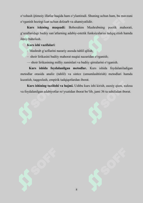 MASHRAB LIRIKASIDA IJTIMOIY NOROZILIK MOTIVLARI 8