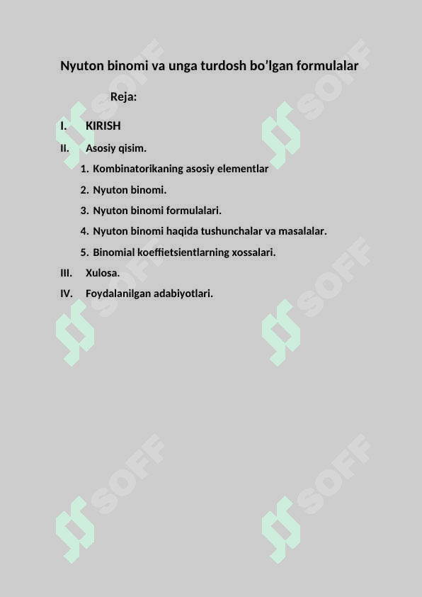 Darajali qatorlar va ularing xossalari 2