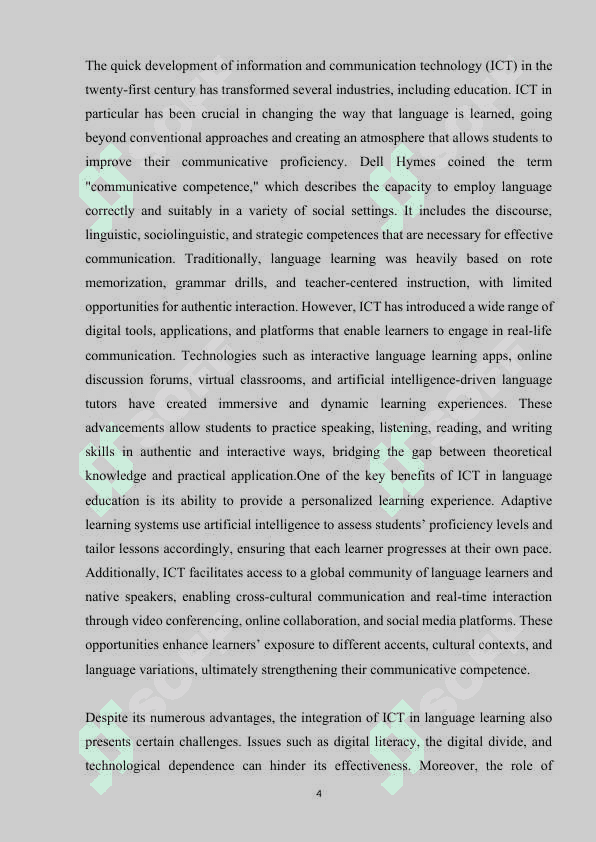 THE USE OF ICT IN THE FORMATION OF COMMUNICATIVE COMPTENCE 4