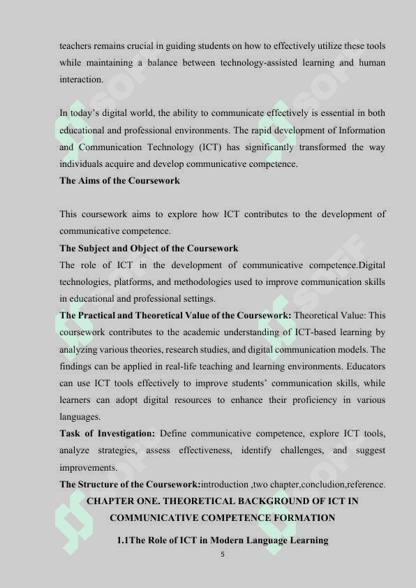THE USE OF ICT IN THE FORMATION OF COMMUNICATIVE COMPTENCE 5