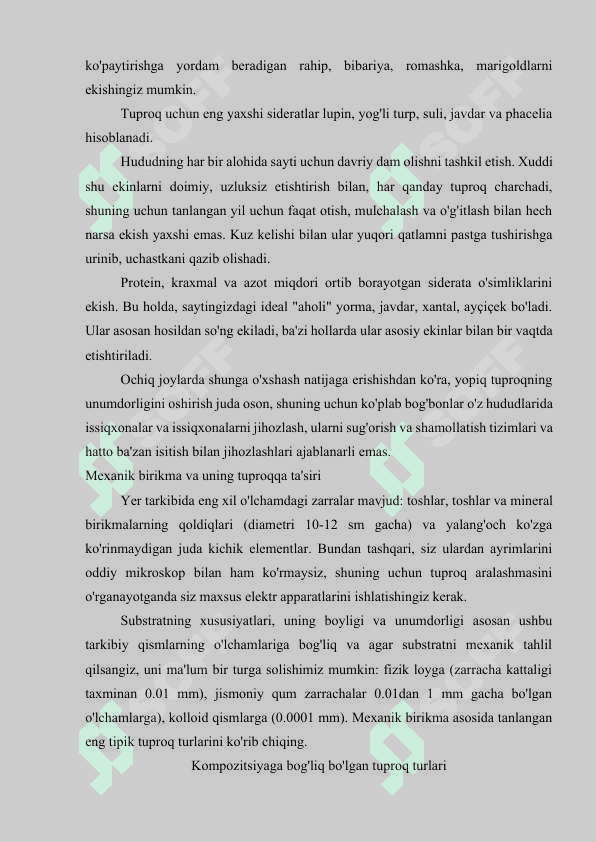 Yashil suv oʻtlar vakillarining tabiatda oʻsishi va rivojlanishini tabiatda kuzatish, yigʻish va aniqlash 8