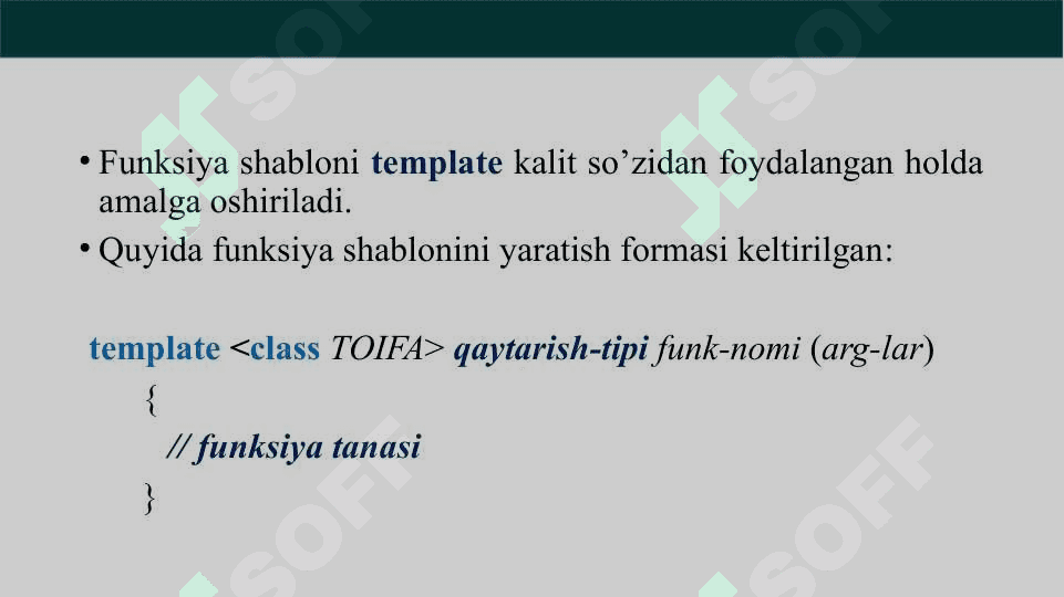 Shablonlar bilan ishlash 6