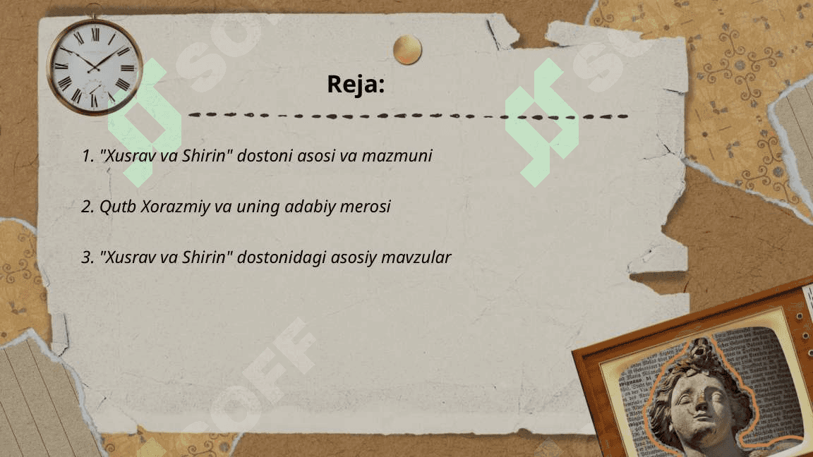 Qutb Xorazmiyning "Xusrav va Shirin" dostoni tahlili 2