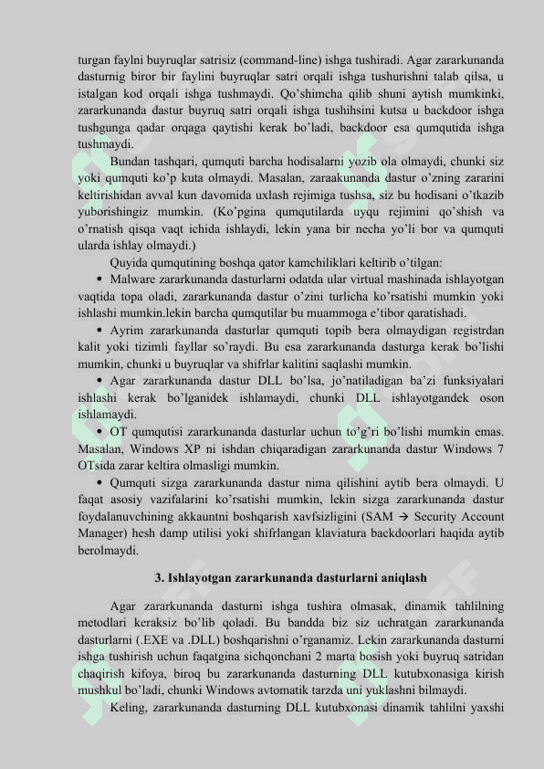 Asos dinamik tahlillash 3