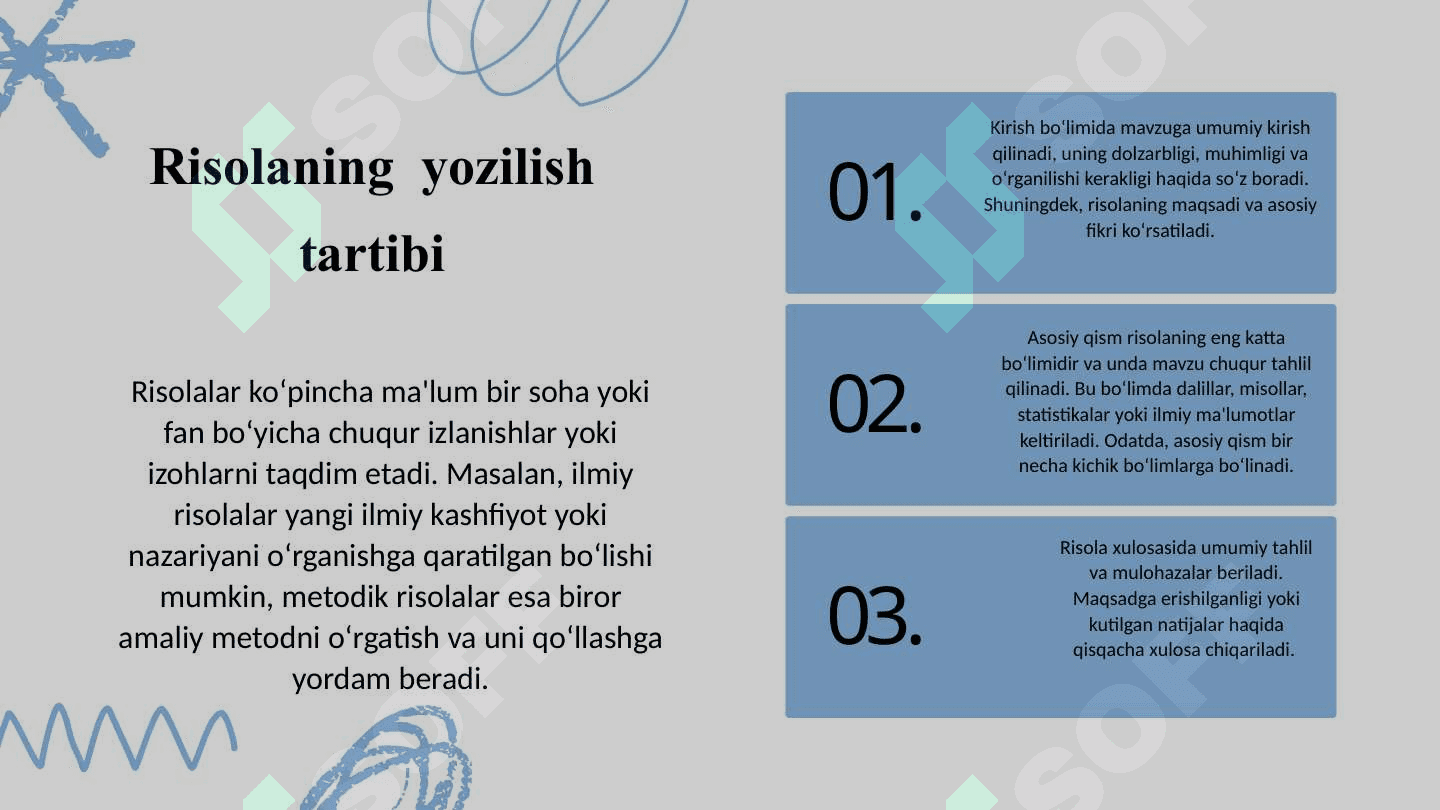 RISOLA YOZISH QOIDALARI VA USLUBI. 3