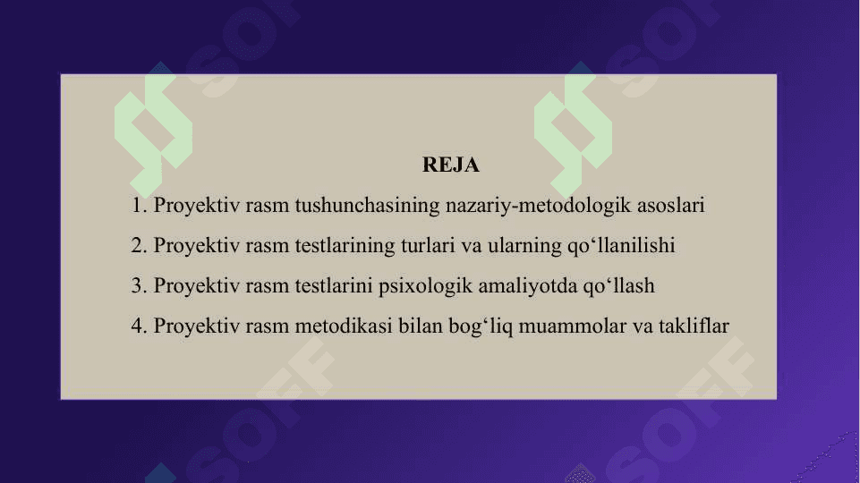 Proyektiv rasmlar slayd  30 bet 2