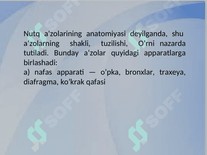 NUTQ  ORGANLARI 6