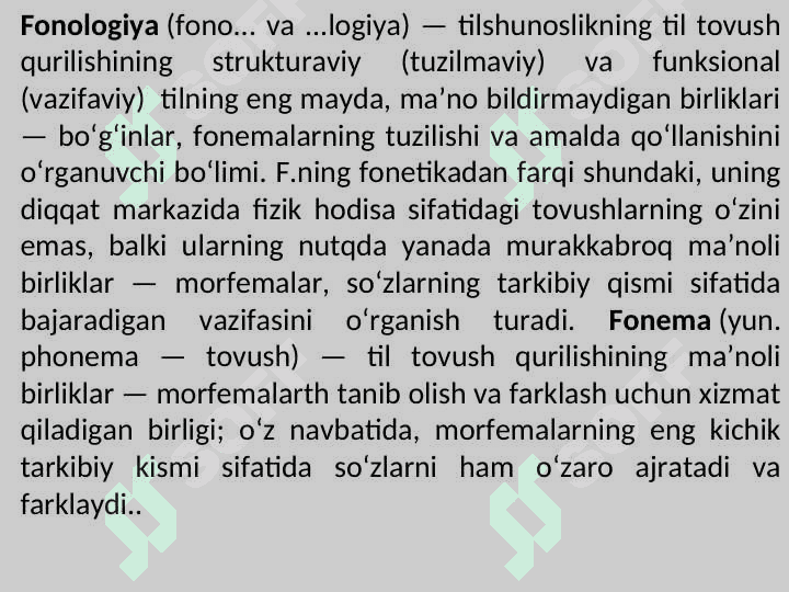 Hozirgi o‘zbek tilining fonetik sathi 5