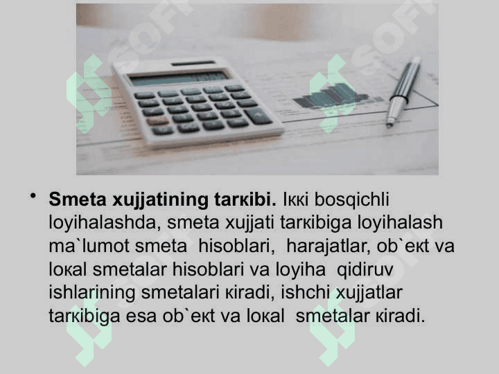 Qurilish smeta qiymatini aniqlash yo`llari 4