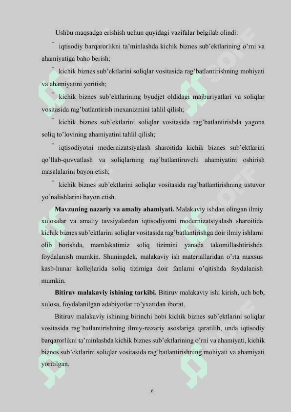 Kichik biznesni rivojlantirishda yagona soliq to’lovining ahamiyati 5