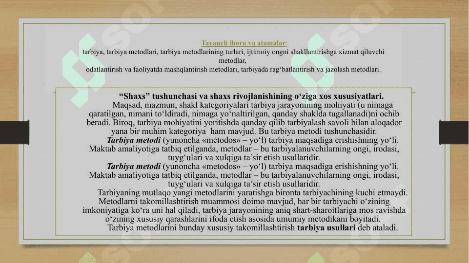 Shaxs rivojlanishiga ta’sir etuvchi omillar 2